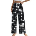 thumbnail image 1 of Black Diamond Disco Ball Glitter Women's Pajamas Pajama Pants Women's Sleepwear Lounge Sleep Bottoms Stretch with Pockets, 1 of 7