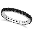 thumbnail image 1 of Black Diamond Eternity Band 14K White Gold (0.51 ctw), 1 of 3