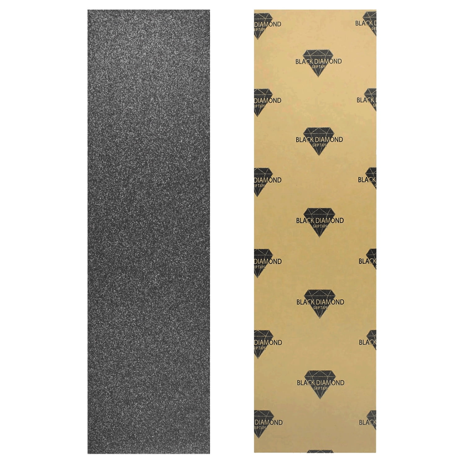 Black Diamond Skateboard Grip Tape - 5 Sheets Black, 9" X 33" Each (Pack Of 5)