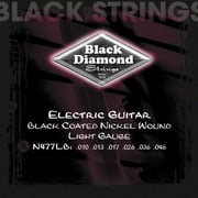 Black Diamond Light Gauge Black Coated Nickel Electric Guitar Strings
