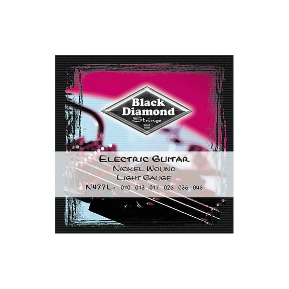 Black Diamond Light Gauge Nickel Wound Electric Guitar Strings