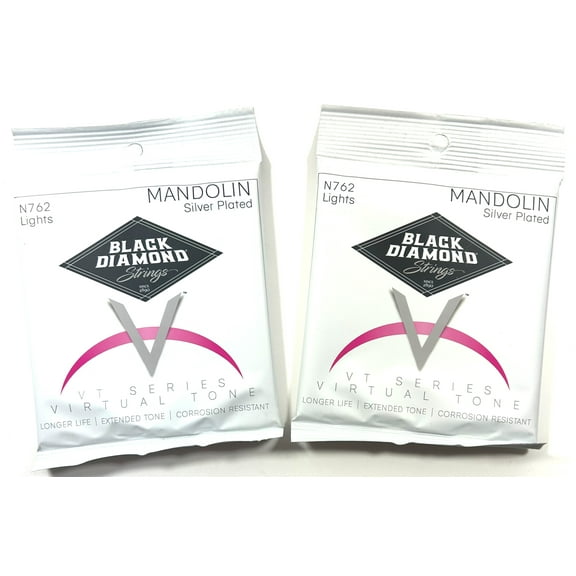 Black Diamond Mandolin Strings 2- Pack Silver Wound Loop End .0095-.035