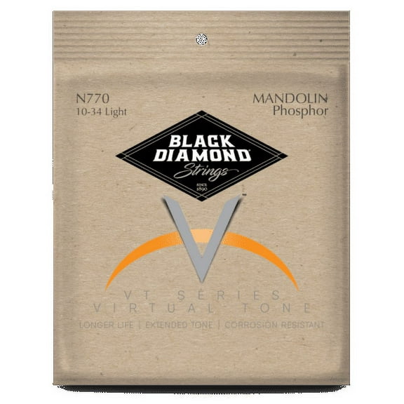 Black Diamond Mandolin Strings Phosphor Bronze Loop End .010-.034
