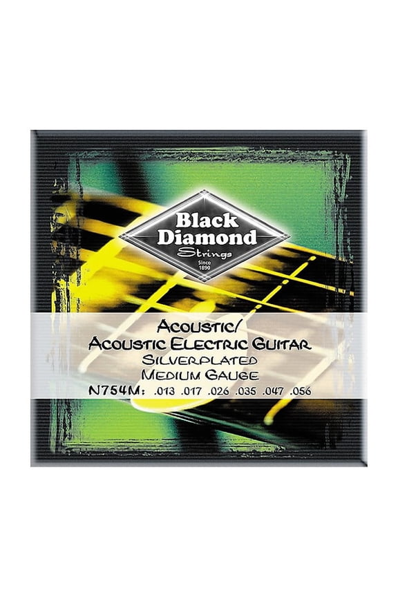 Medium Gauge Silver-Plated Acoustic-Electric Guitar Strings