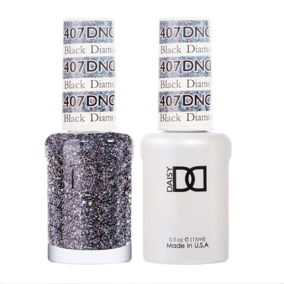 Black Diamond Star #407 & Matching Polish Set - DND Gel & Lacquer