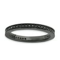 thumbnail image 1 of Black Diamond Sterling Silver Polished Ring, 1 of 5