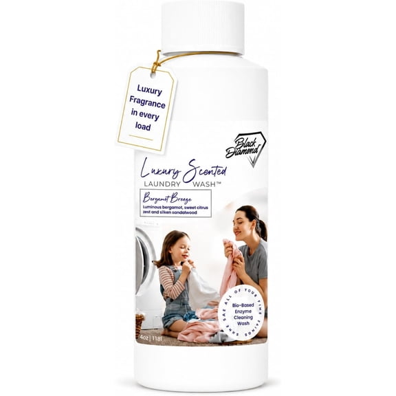 Black Diamond Stoneworks Bergamot Breeze Luxury Scented Laundry Wash, Superior Cleaning Performance, Long-Lasting Fragrance, Trial Size.