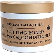 Cutting Board Oil, Wax, Conditioner, Food-Grade Mineral Oil Alternative, Refined Coconut Oil MCT, Beeswax, Carnauba Wax, Butcher Blocks, Charcuterie Boards, Bamboo, Teak, Walnut, Utensils 5oz