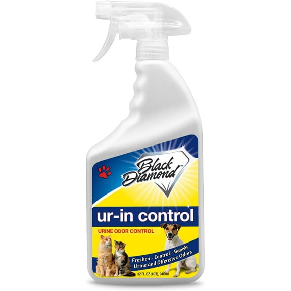 Black Diamond Stoneworks Eliminates Urine Odors – Controls Cat, Dog, Pet & Human Smells from Carpet, Furniture, Mattresses, Grout and Pet Bedding & Concrete. Biodegradable Enzymes 32 Oz. Spray