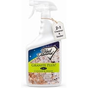 Black Diamond Stoneworks Granite Plus 2-in-1 Cleaner & Sealer, pH Neutral, Streak-Free Stone Cleaner for Granite, Marble, Quartz, Travertine & Limestone Countertops, Ready to Use, 32 Fl Oz