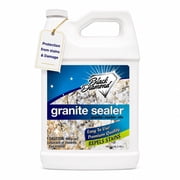 Black Diamond Granite Sealer   Seals and Protects Stone Countertops Without Changing Appearance   Guards Against Food, Oil & Water Stains   For Granite, Marble, Travertine & More   1 Gallon