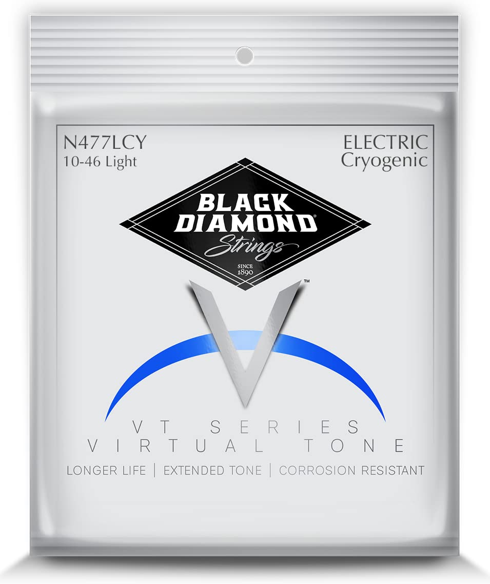 Black Diamond Strings® N477LCY Electric Cryogenic Nickel Wound Regular .010P.013P.017P.026N.036N.046N