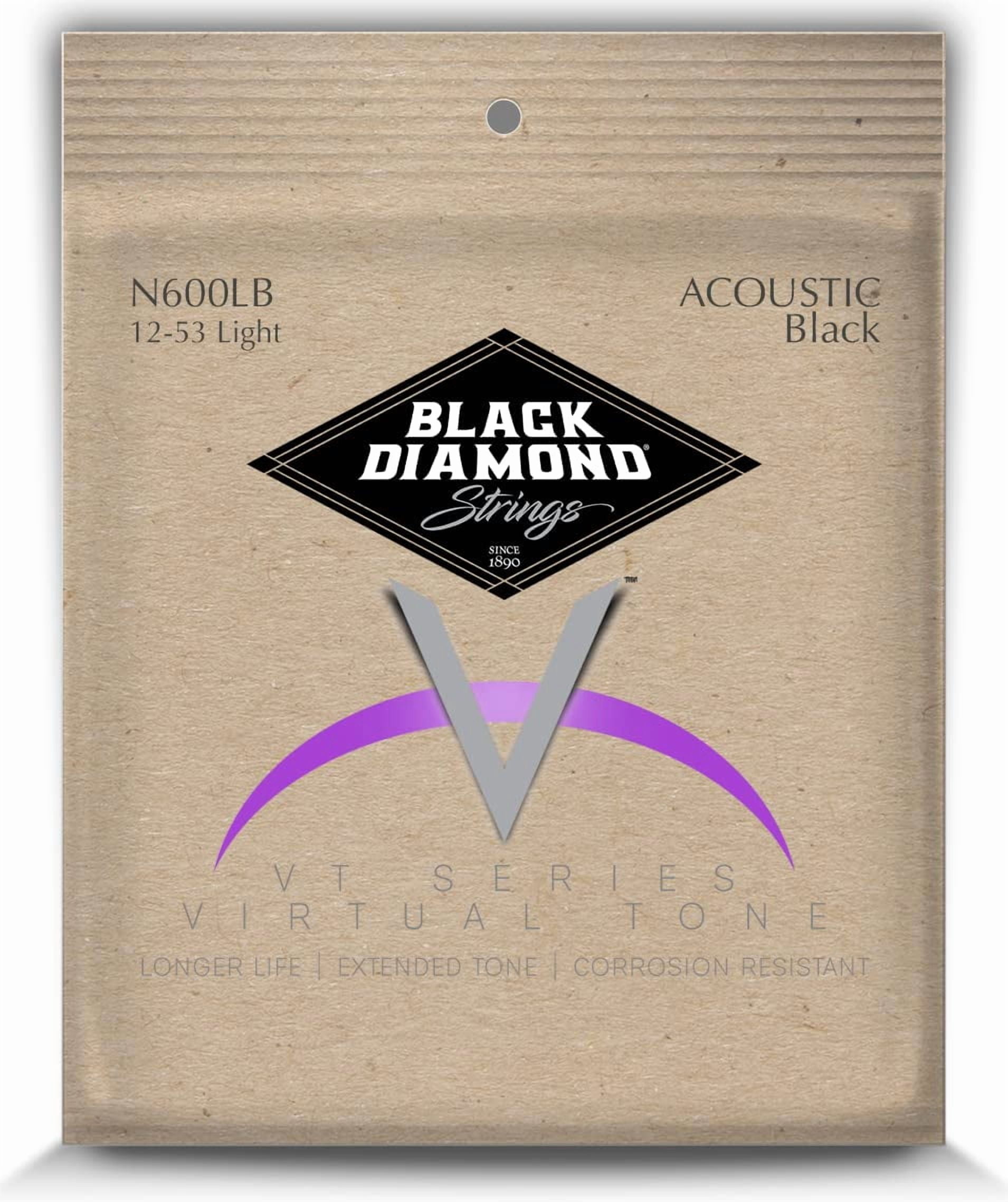 Black Diamond Strings® N600LB Acoustic Black Coated Phos LT .012BP.016BP.024PBB.032PBB.042PBB.053PBB