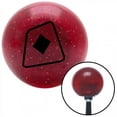 thumbnail image 1 of Black Diamonds on a Card Red Metal Flake Shift Knob with M16 x 1.5 Insert Shifter Brody, 1 of 1
