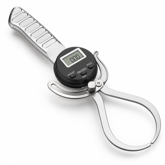 Black Digital Caliper, 0.5"-7" Range, Three Measurement Modes