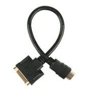 Black DisplayPort to Adapter Cable DVI Male to 24+5 DVI Female HDMI Adapter