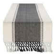 thumbnail image 1 of Black Dobby Stripe Ribbed Table Runner 13x108, 1 of 3