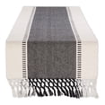 thumbnail image 1 of Black Dobby Stripe Ribbed Table Runner 13x72, 1 of 3