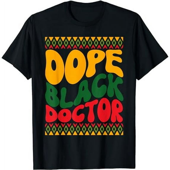 Black Doctor African American Healthcare Black History Month T-Shirt