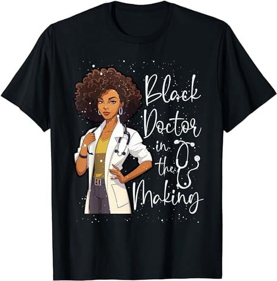 Black Doctor African American Healthcare Black History Month T-Shirt ...