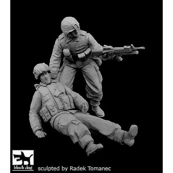 Black Dog 1:35 US Soldiers Patrol Operation Iraqi Freedom (2 Figures) #F35057