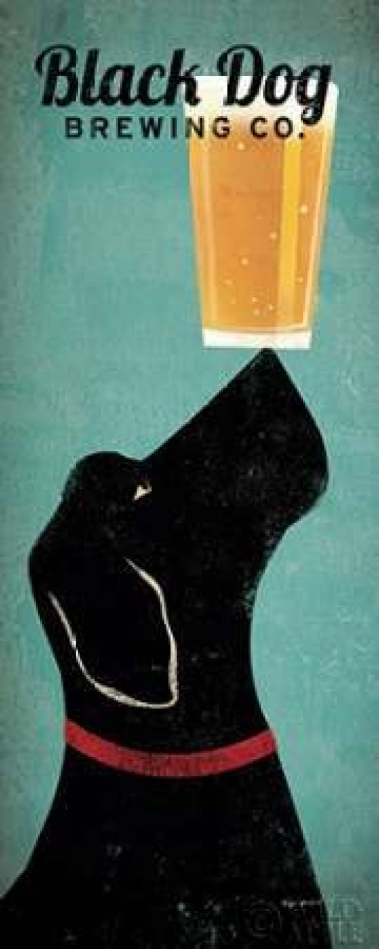 Black Dog Brewing Co Canvas Art - Ryan Fowler (24 x 48)