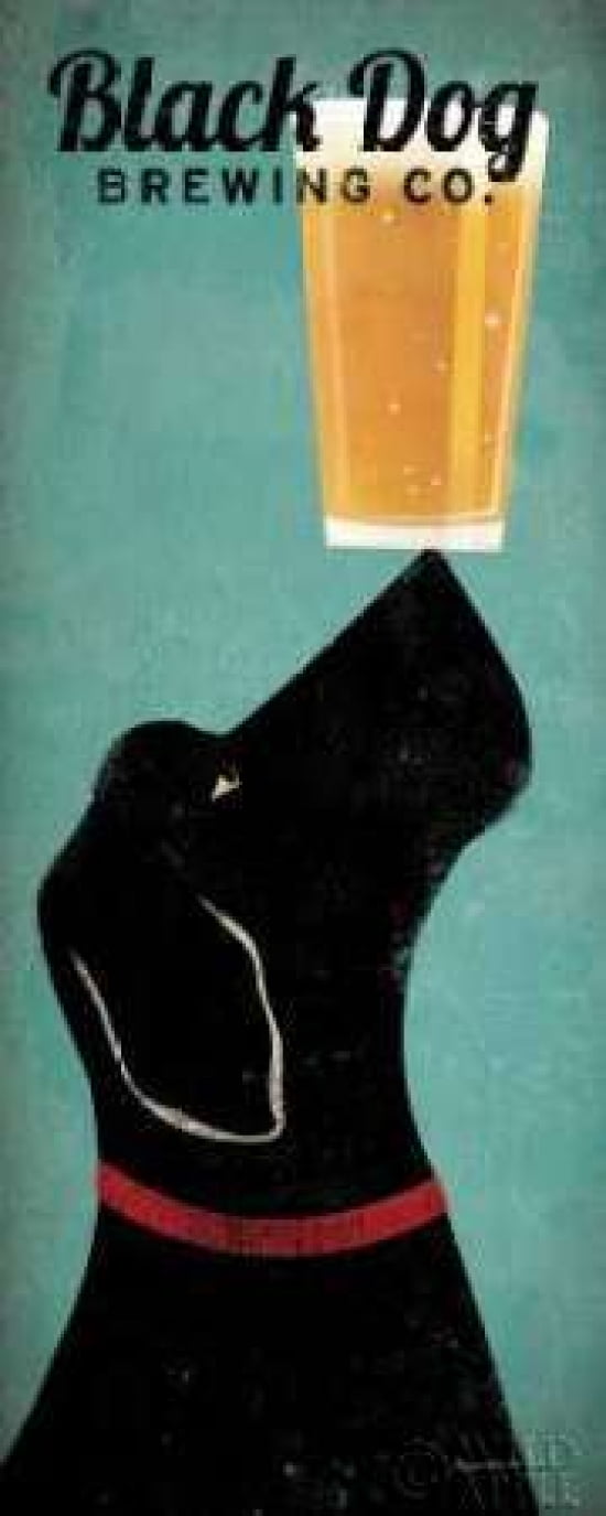 Black Dog Brewing Co Canvas Art - Ryan Fowler (24 x 48)
