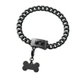 thumbnail image 1 of Black Dog Collar Metal Stainless Steel Strong Chain For Small Puppy Dogs, 1 of 7