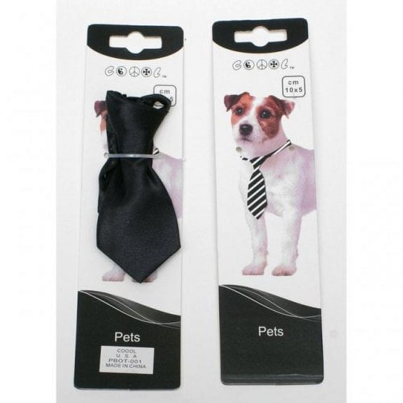 Black Dog Neck Tie Adjustable Cute Fashion Accessory