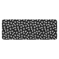 thumbnail image 1 of Black Dog Paw Footprint Bone Kitchen Rug Mat,Kitchen Runner Rugs Non Skid Washable,Decorative Kitchen Floor Mats for Kitchen,Sink,Laundry,17"x47.2", 1 of 7