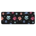 thumbnail image 1 of Black Dog Paw Footprint Kitchen Rug Mat,Kitchen Runner Rugs Non Skid Washable,Decorative Kitchen Floor Mats for Kitchen,Sink,Laundry,17"x47.2", 1 of 7