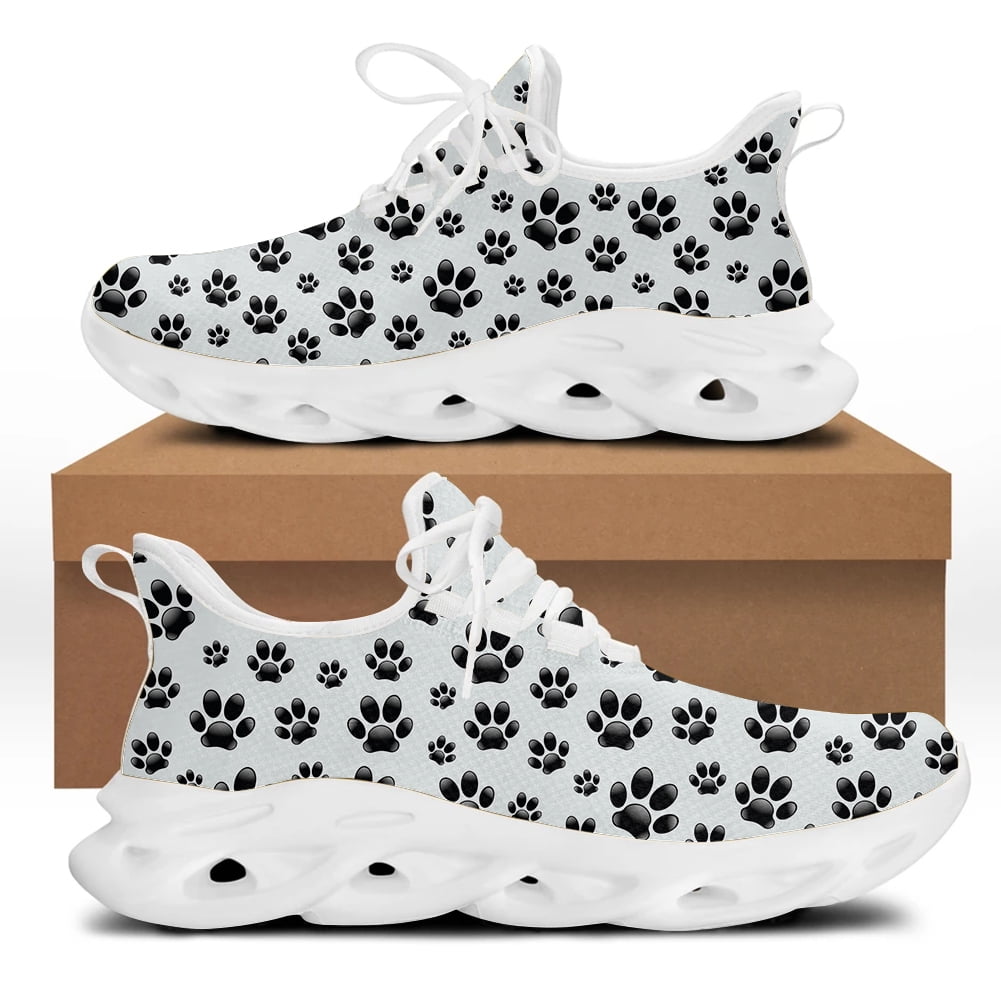 Basset Hound Dog Pattern Print Black Sneaker Shoes For Men Women main image 1