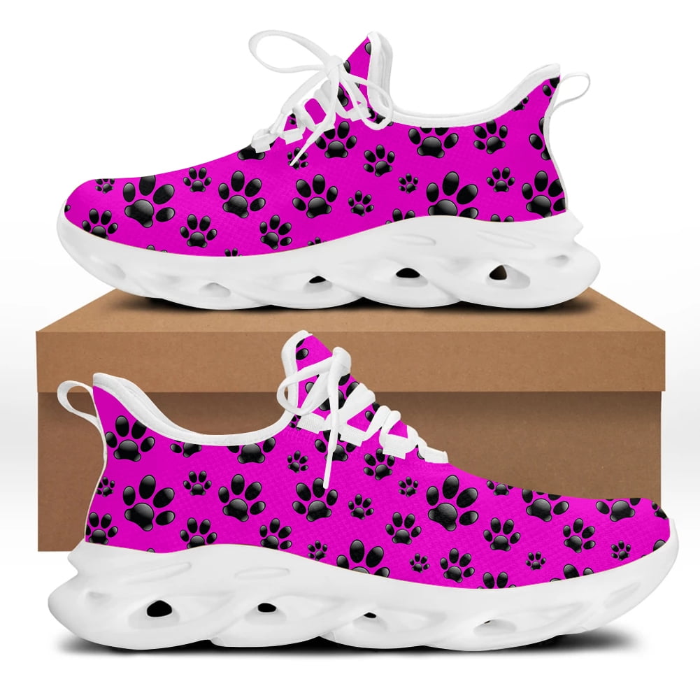 Black Paw Canvas Shoes
