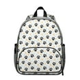 thumbnail image 1 of Black Dog Puppy Paw Backpack Backpack for School,Cute School Bag,Schoolbag with Adjustable Shoulder Straps & Padded Back,13.8"x11.4"x6", 1 of 6