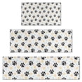 thumbnail image 1 of Black Dog Puppy Paw Kitchen Rugs Sets Of 3,Kitchen Runner Rugs Non Skid Washable,Decorative Kitchen Floor Mats for Kitchen,Sink,Laundry,17"x30"+ 17"x47" + 17"x59", 1 of 6
