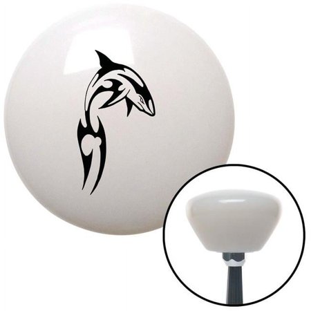 Black Dolphin in Air White Retro Shift Knob with M16 x 1.5 Insert Shifter Auto Brody
