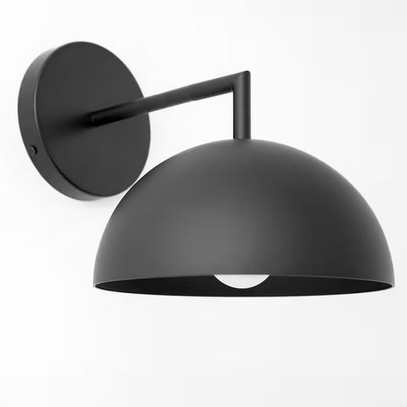 Black Dome Wall Sconce - Dome Light - Wall Light - Wall Lighting - Wall Lamp