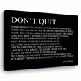 Textart R Black Don'T Quit Poem Motivational Text Art Prints For Bedroom Decor ...