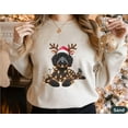 thumbnail image 1 of Black Doodle Christmas Shirt, Dog Christmas Sweatshirt, Goldendoodle Dog Shirt Crewnecked, 1 of 5