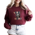 thumbnail image 1 of Black Doodle Dog Mama Sweatshirt Adult Graphic Crewneck Cozy Unisex Pullover Coffee Lover Gift, 1 of 4