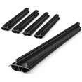 Black Double Bubble Kerf Standard 4-Piece Door Sweep Weather Stripping ...
