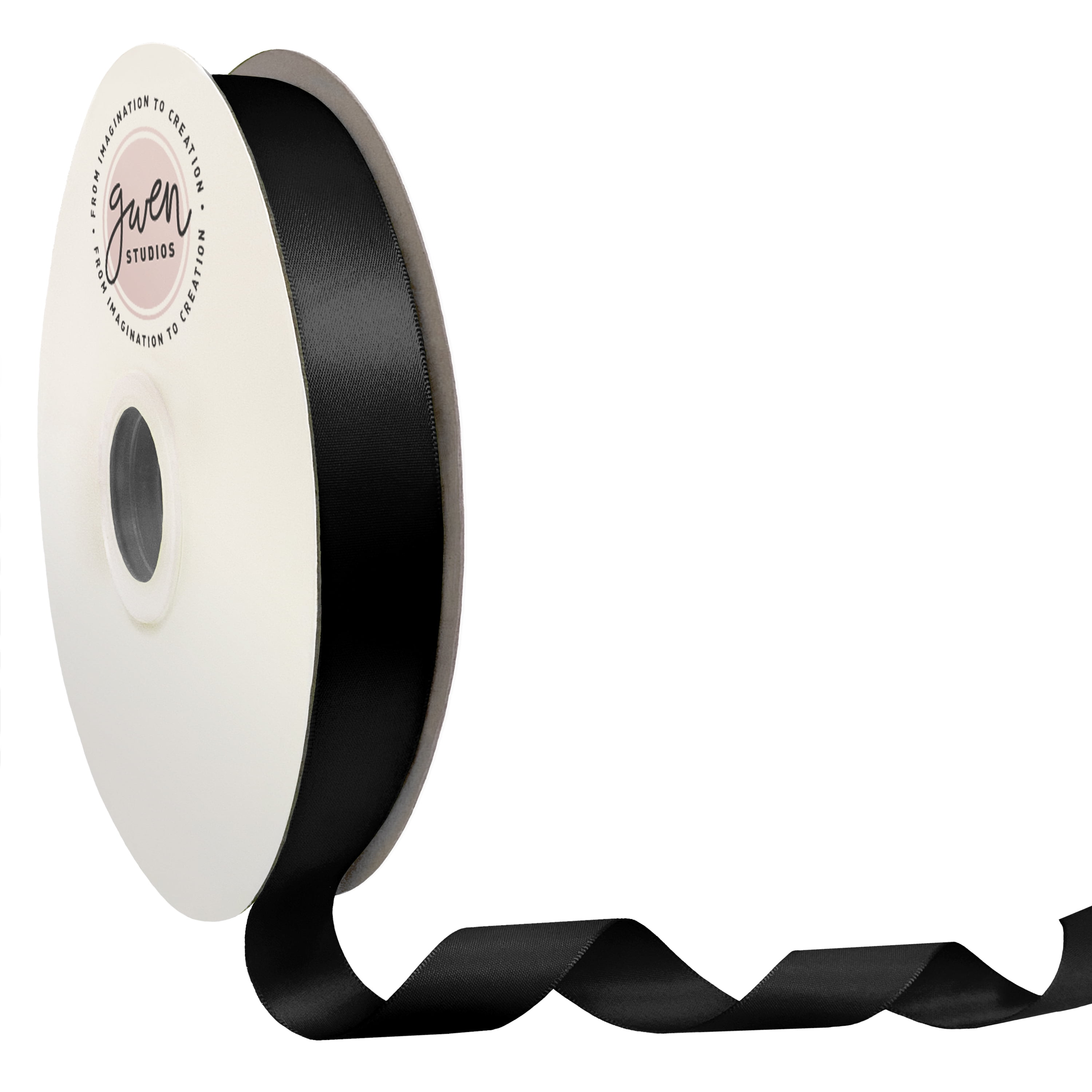 1/8in. Wide Double Faced Satin Ribbon - White (100 Yard Spool)