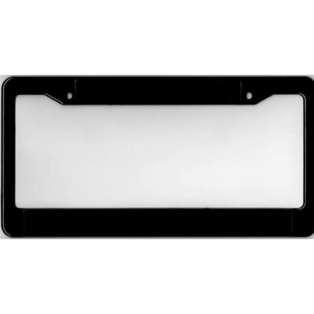 Black Double Panel Plastic License Plate Frame
