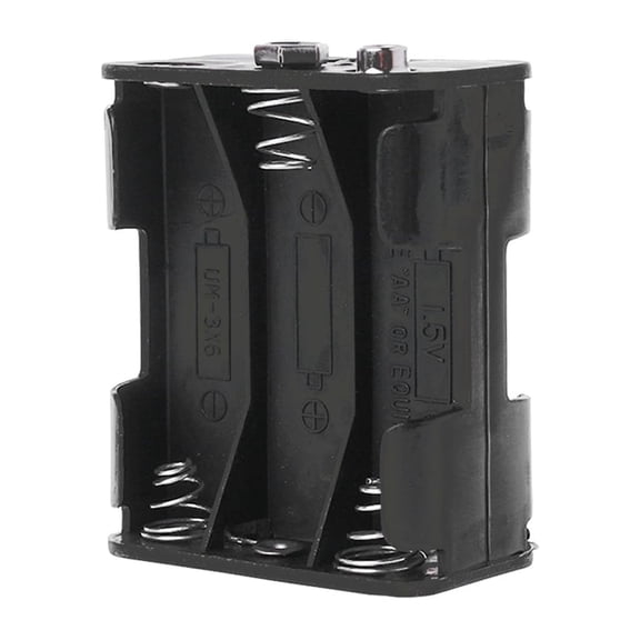 Black Double Side Battery Holder 6x1.5V AA Buckle Box for Case Cell DIY Clip Container Spring Buckle Battery Box Replace