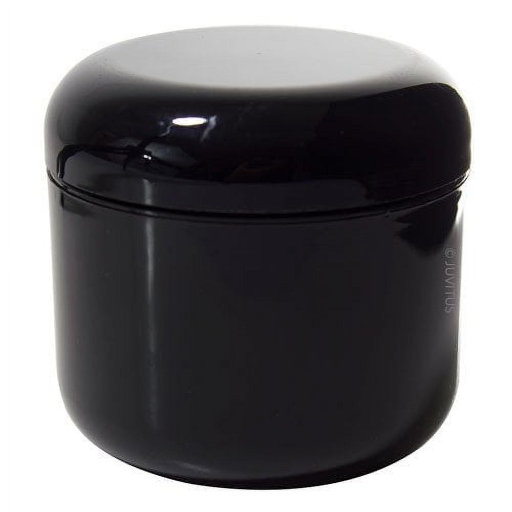 https://i5.walmartimages.com/seo/Black-Double-Wall-Plastic-Jar-with-Dome-Lid-4-oz-Pack-of-12-Spatulas-and-Label_3efc18f5-bbbc-4771-bde8-474764d7432a.685df00e5efe99cdb01dc312db7d9b30.jpeg