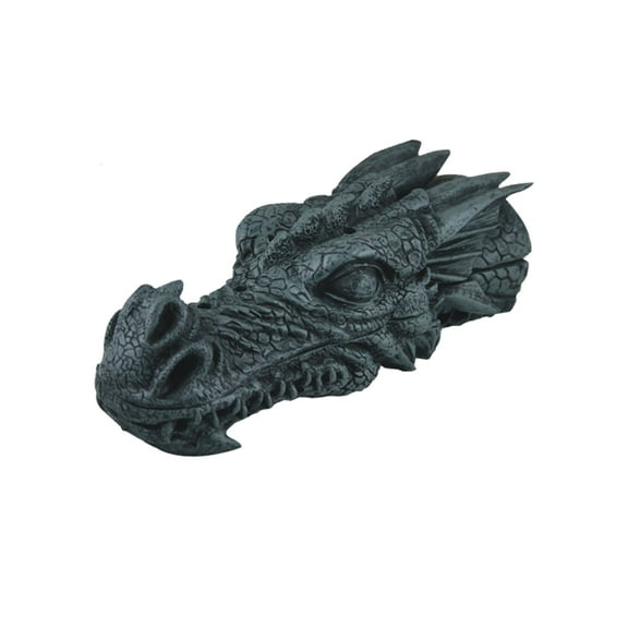 Black Dragon Head 11" Incense Stick and Cone Burner