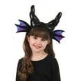 thumbnail image 1 of Black Dragon Horns Plush Headband, 1 of 3