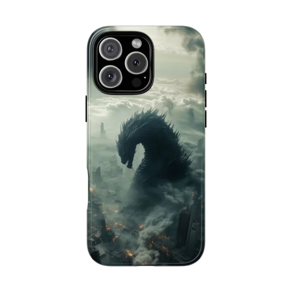 Black Dragon Monster Fantasy Case for iPhone 17 11 12 13 14 15 16 Pro Max