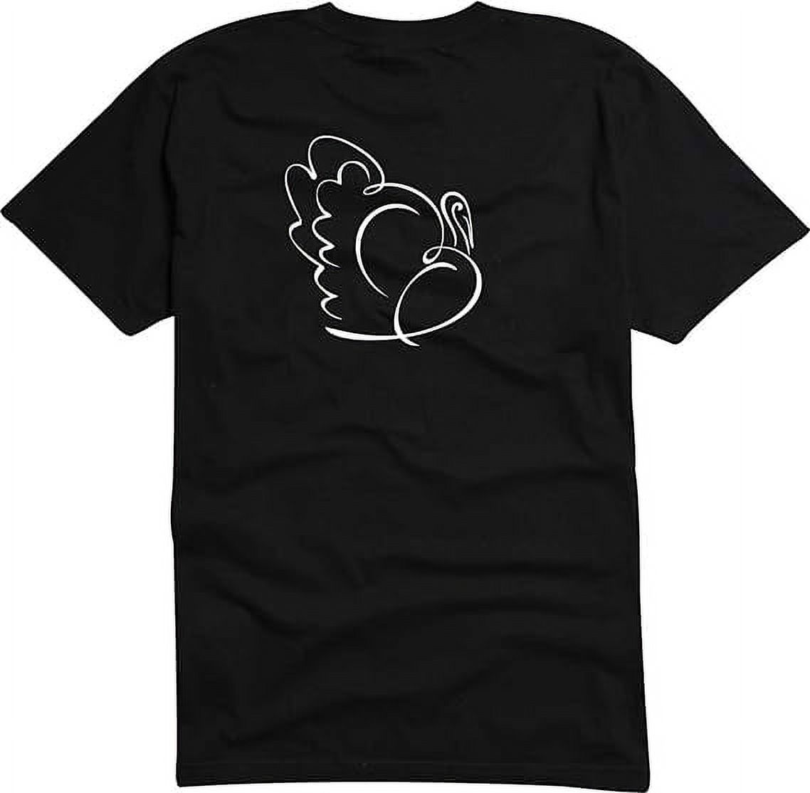 Black Dragon T-Shirt D377 with Multicolored Frontprint - Incubate Goose