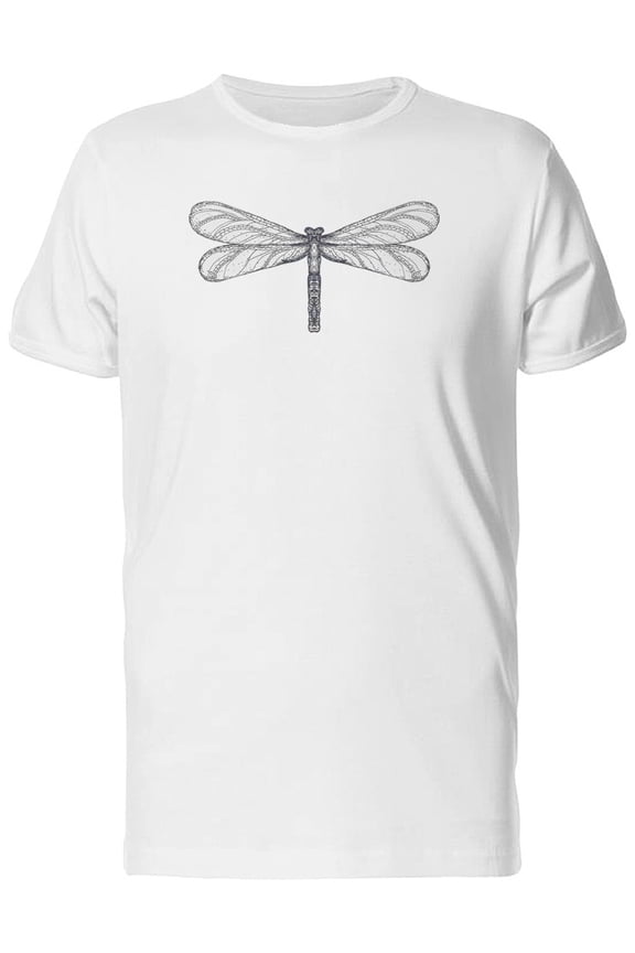 Black Dragonfly Drawing Tee Men's -Image by Shutterstock